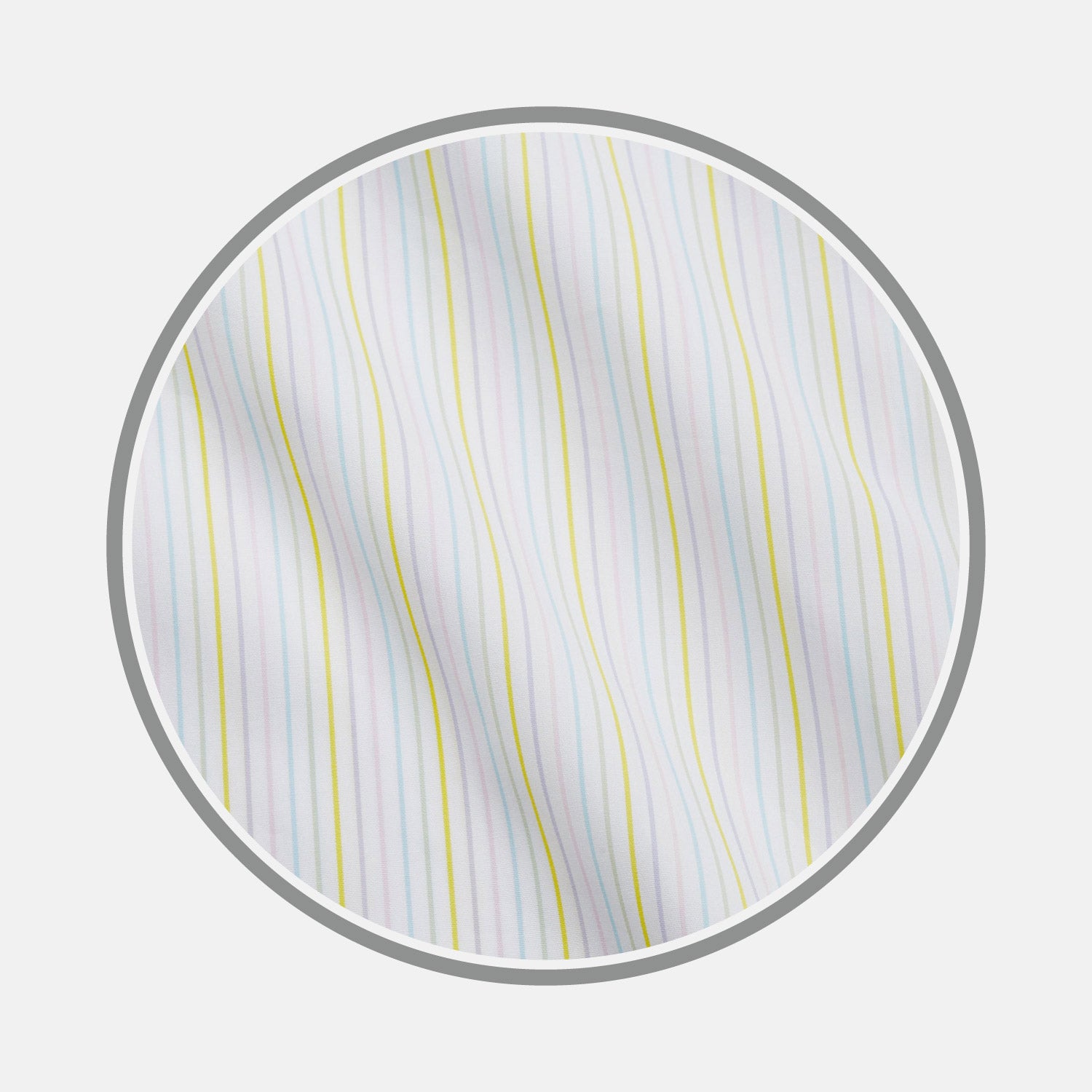 View 1 of product Yellow Multi Stripe Cotton Fabric