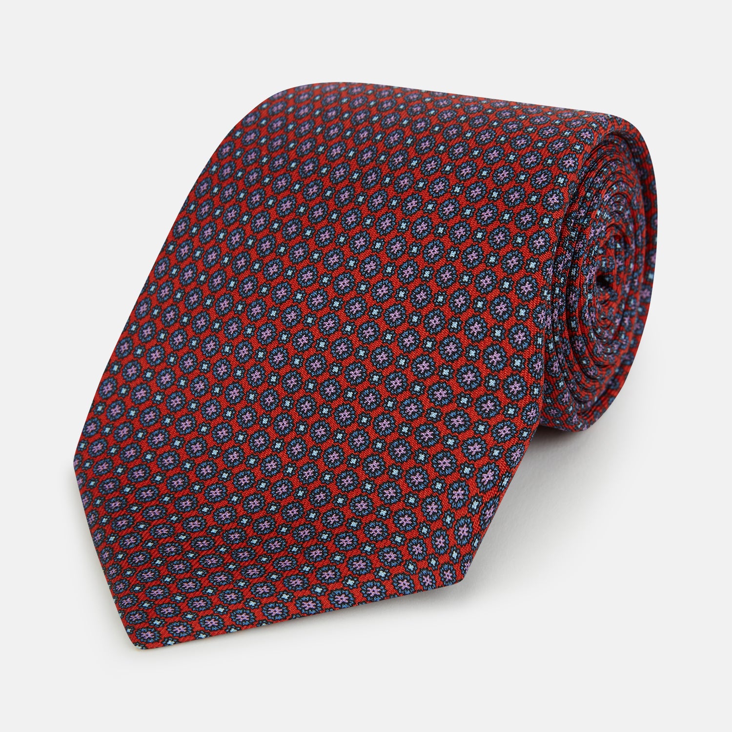 View 1 of product Red Multi-Floral Silk Tie