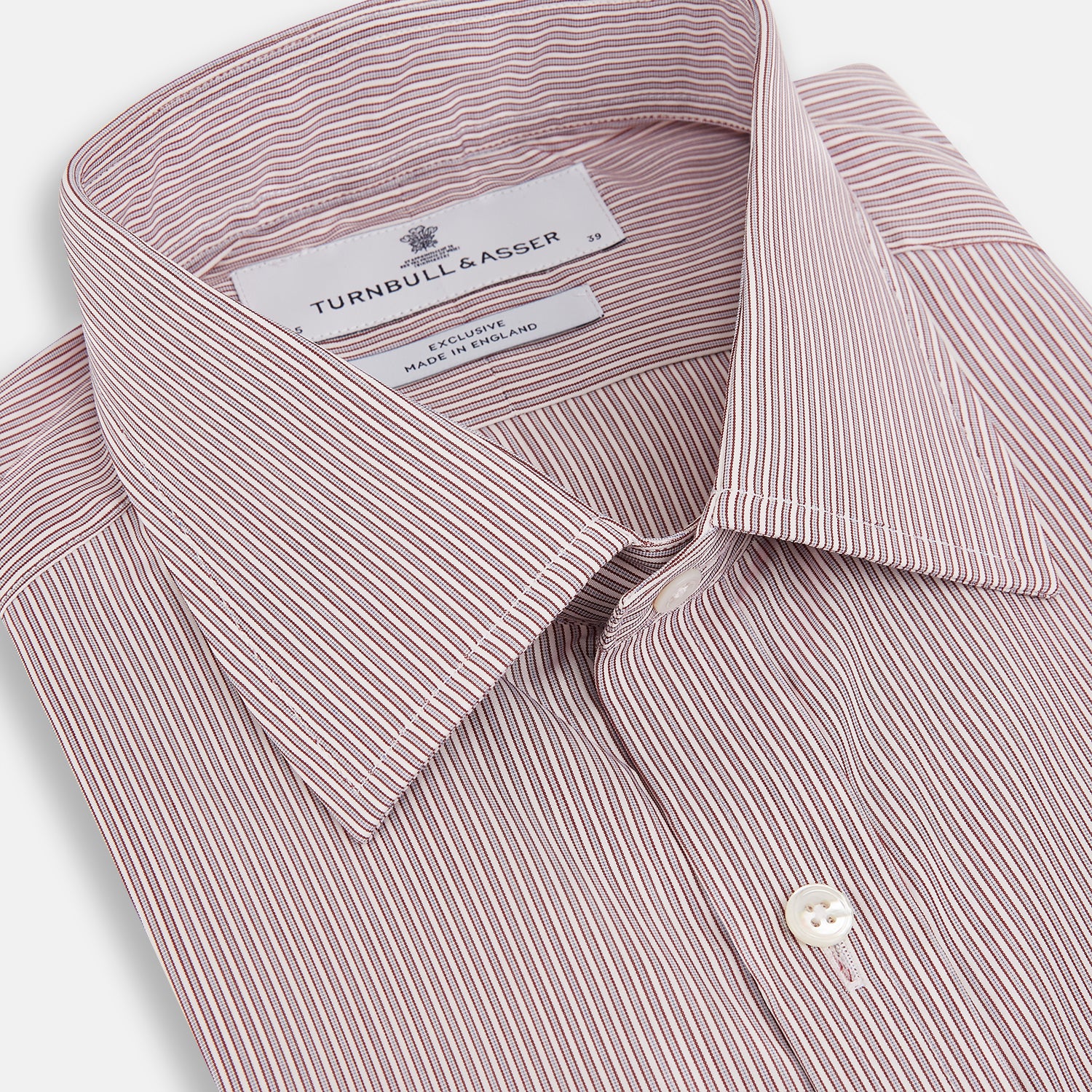 View 2 of product Red and Pink Ticking Stripe Mayfair Shirt