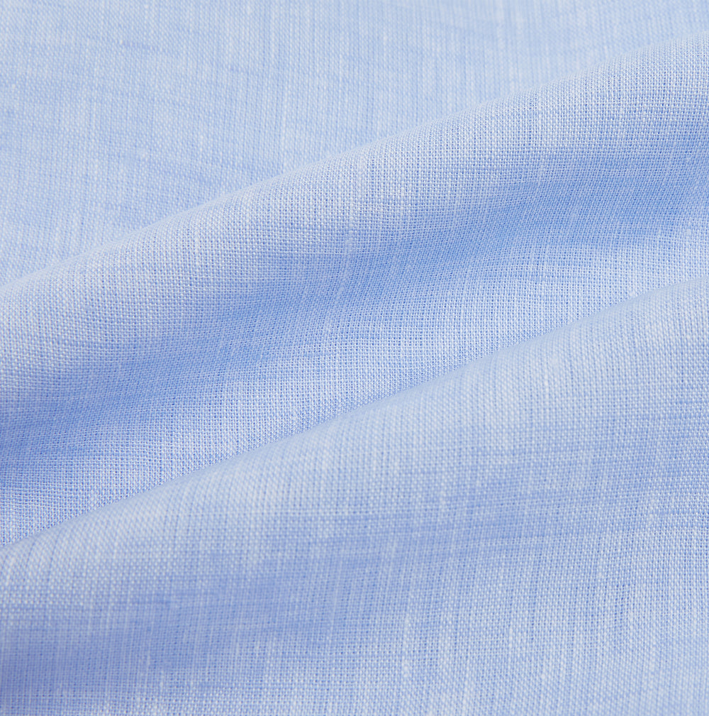 PALE BLUE LINEN MAYFAIR SHIRT