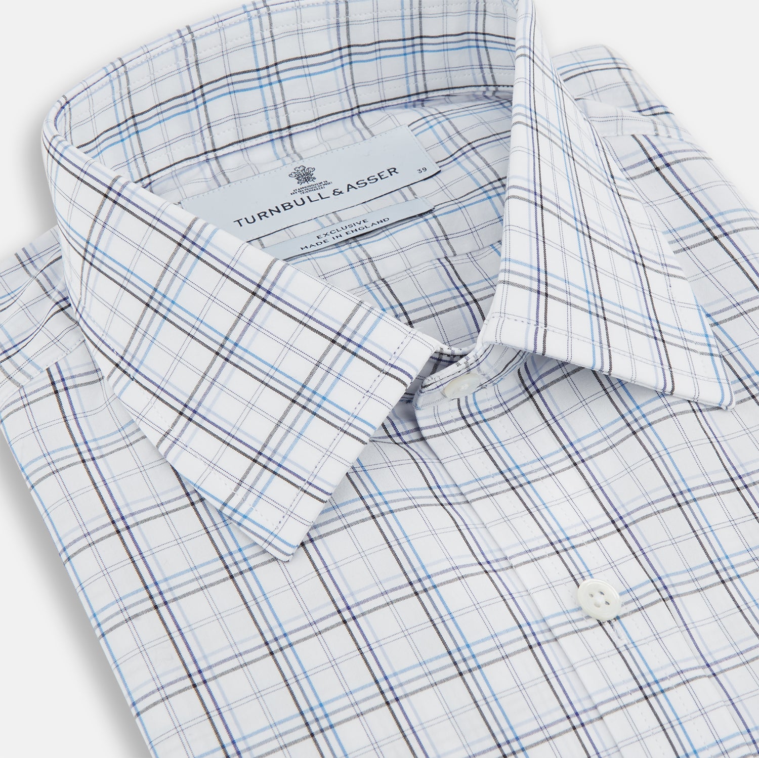 View 2 of product Purple and Blue Multi Check Mayfair Shirt