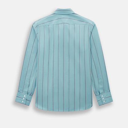 Cendre Blue Track Stripe Westminster Shirt Image 2