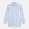 Pink and Light Blue Check Cotton Regular Fit Mayfair Shirt