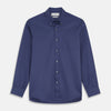 View 1 of product Blue Piece Dyed Weekend Fit Suffolk Shirt
