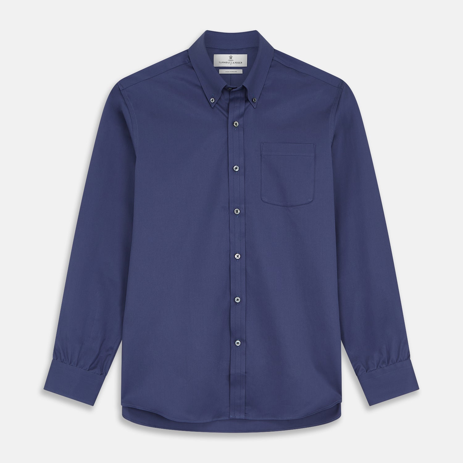 View 1 of product Blue Piece Dyed Weekend Fit Suffolk Shirt
