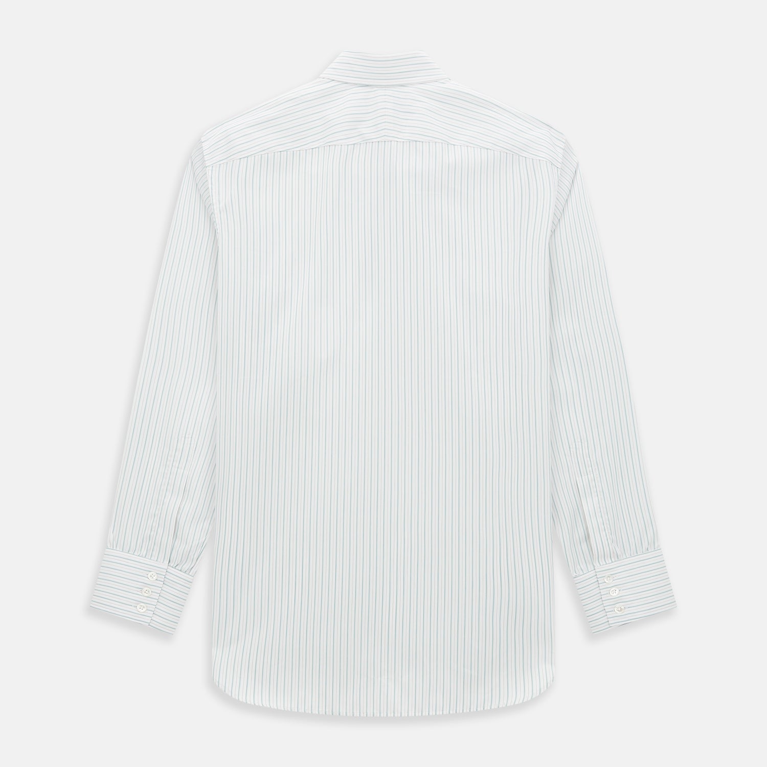 View 3 of product Turquoise and Red Ticking Stripe Windsor Shirt