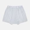 View 2 of product Blue Fine Track Stripe Godfrey Boxer Shorts