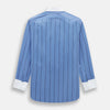 View 3 of product Colony Blue Track Stripe Shirt with Contrast T&A Collar and Cuffs