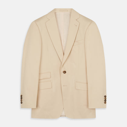 Beige Cotton Barrington Blazer