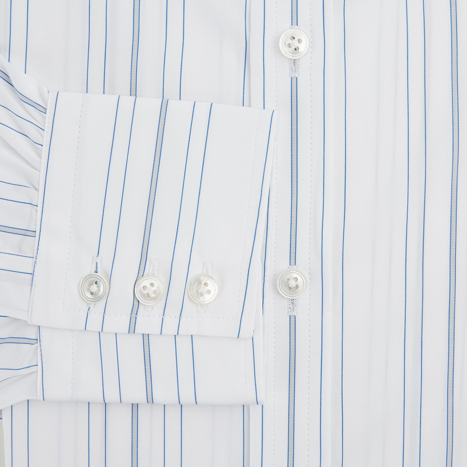 View 4 of product Pale Blue Multi Stripe Mayfair Shirt