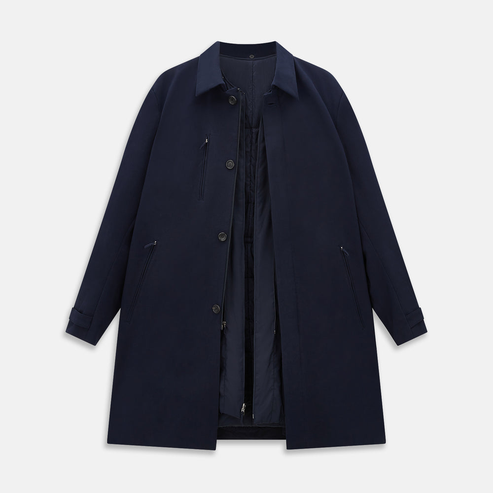 Navy John Arthur Trench Coat