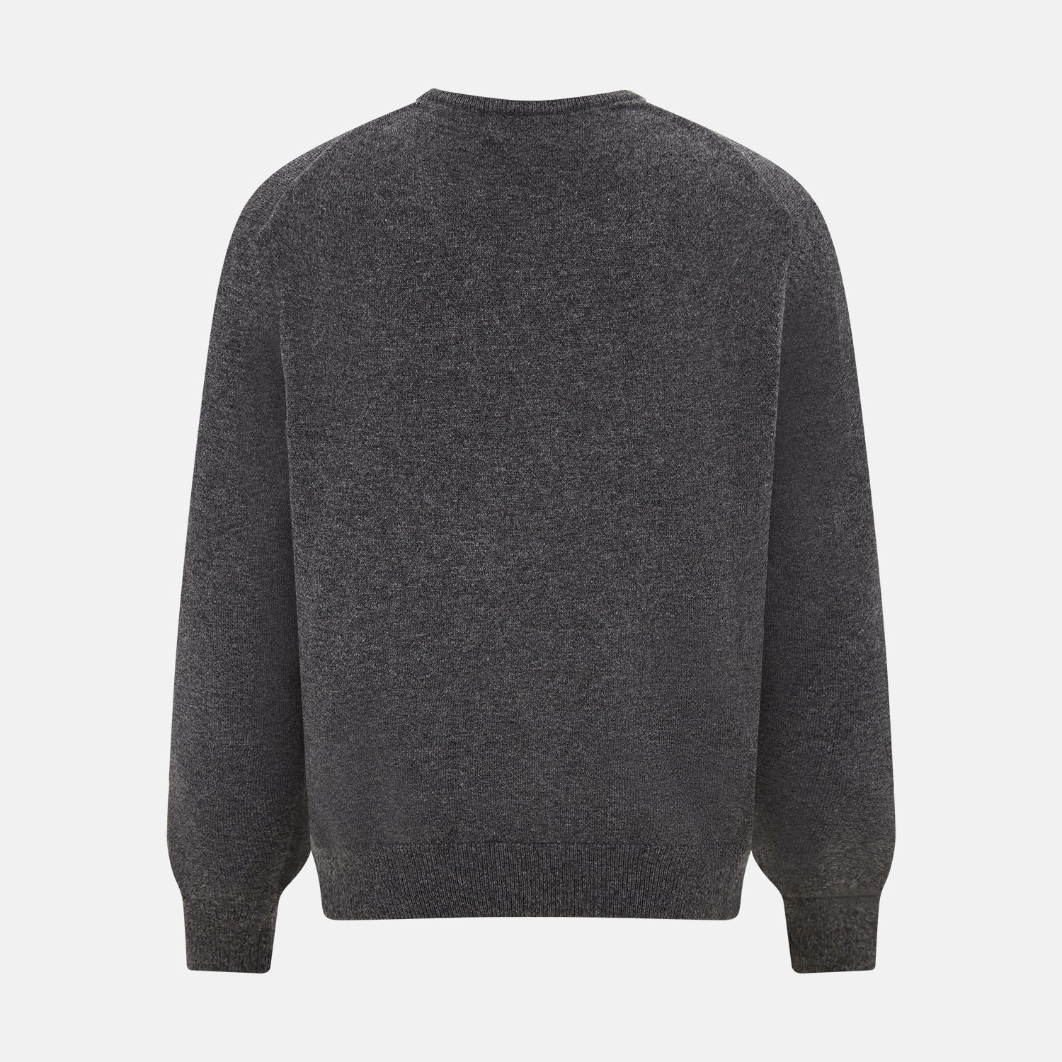 View 3 of product Charcoal Grey Cashmere V-neck Jumper