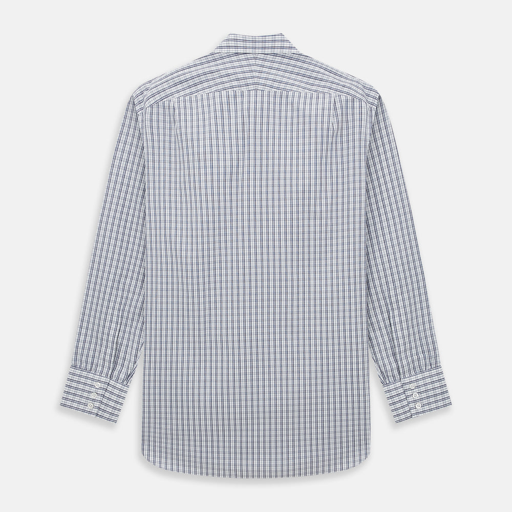 Navy Multi Check Mayfair Shirt