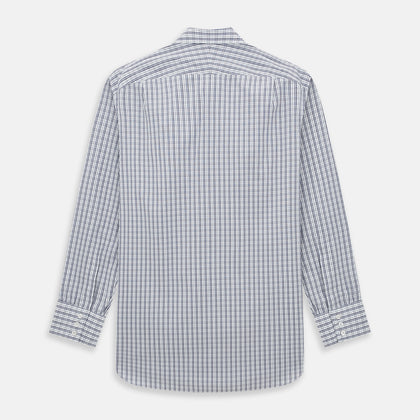 Navy Multi Check Mayfair Shirt Image 2