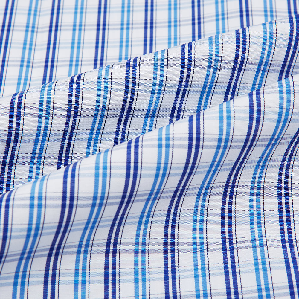 Blue and Navy Multi Check Mayfair Shirt