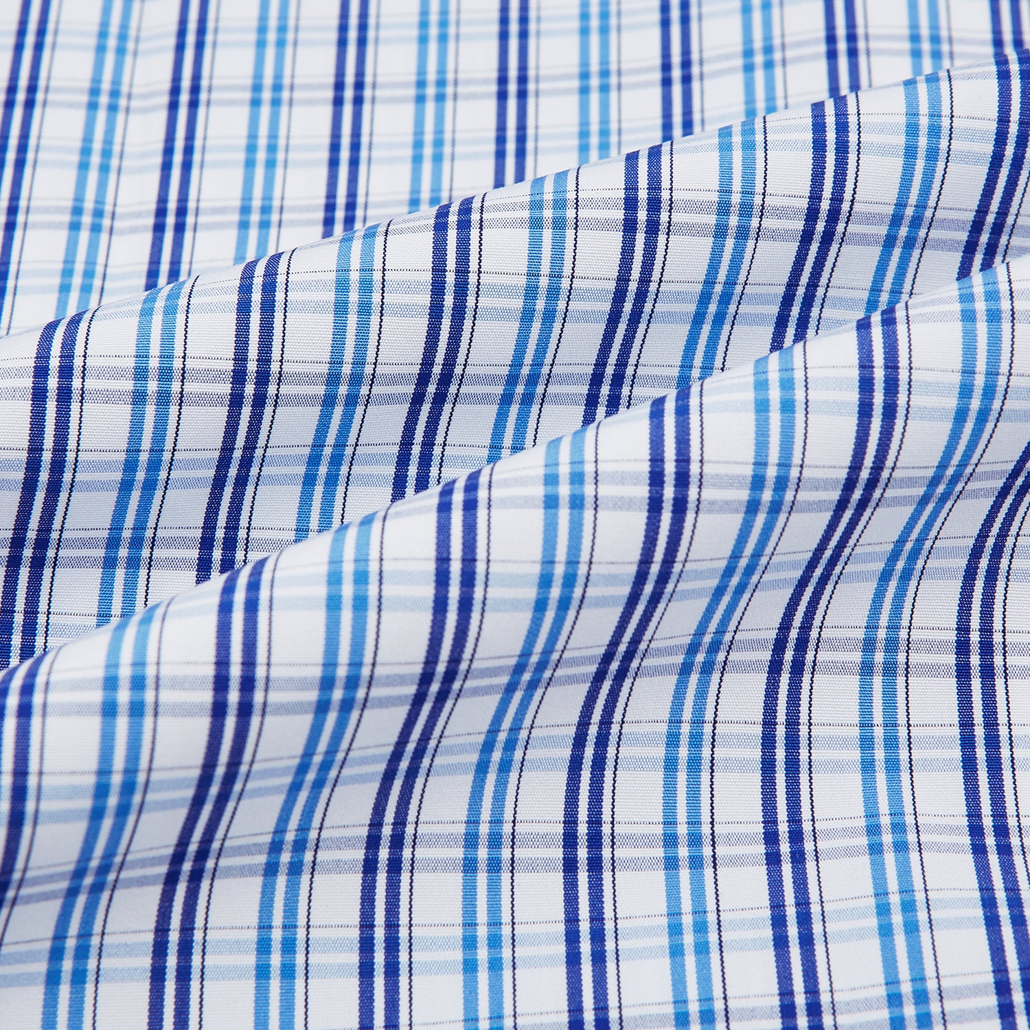 View 6 of product Blue and Navy Multi Check Mayfair Shirt