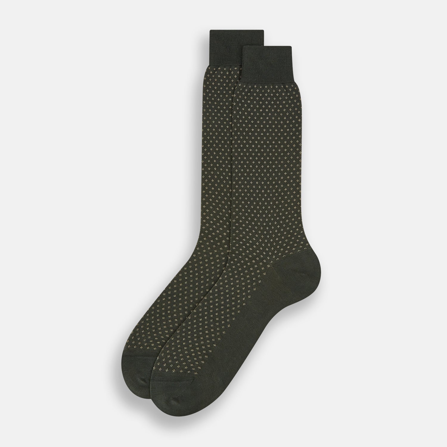 View 2 of product Forest Green Motif Mid-Length Socks