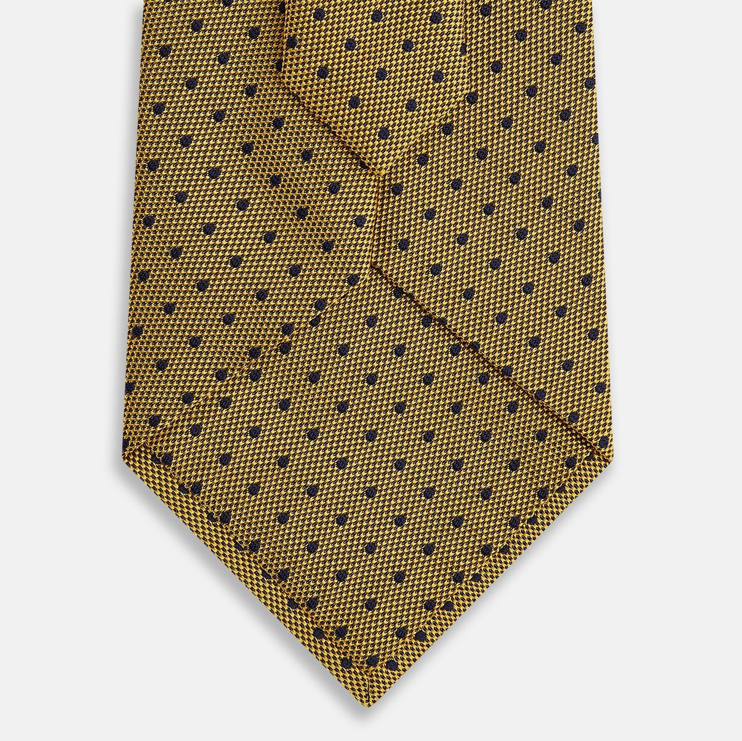 View 3 of product Purple and yellow Micro Dot Silk Tie