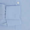 View 4 of product Blue Cotton Shirt with T&amp;A Collar and Double Cuffs