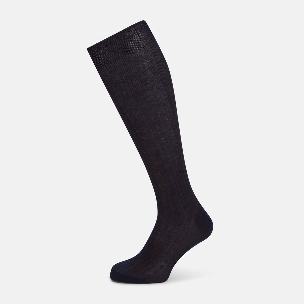 Navy Long Socks