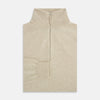 View 4 of product Cream Half-Zip Cashmere Jumper