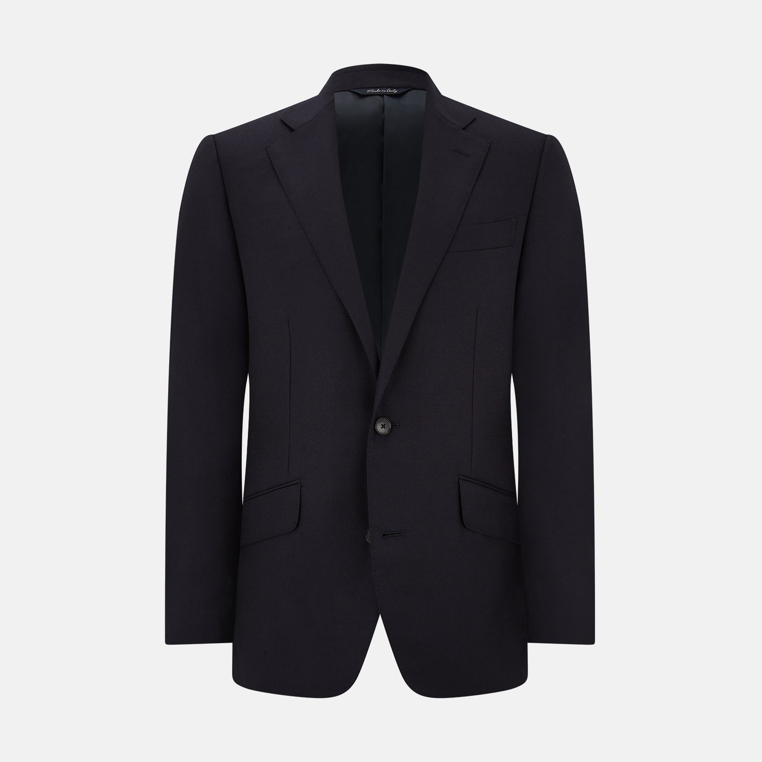 Long Navy Single Breasted Suit