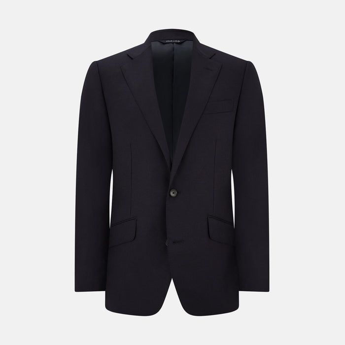 Long Navy Single Breasted Suit Image 2