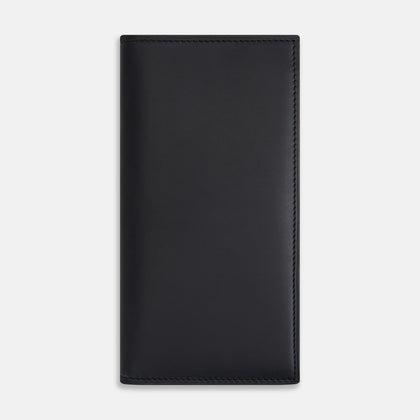 Navy B Cut Continental Wallet