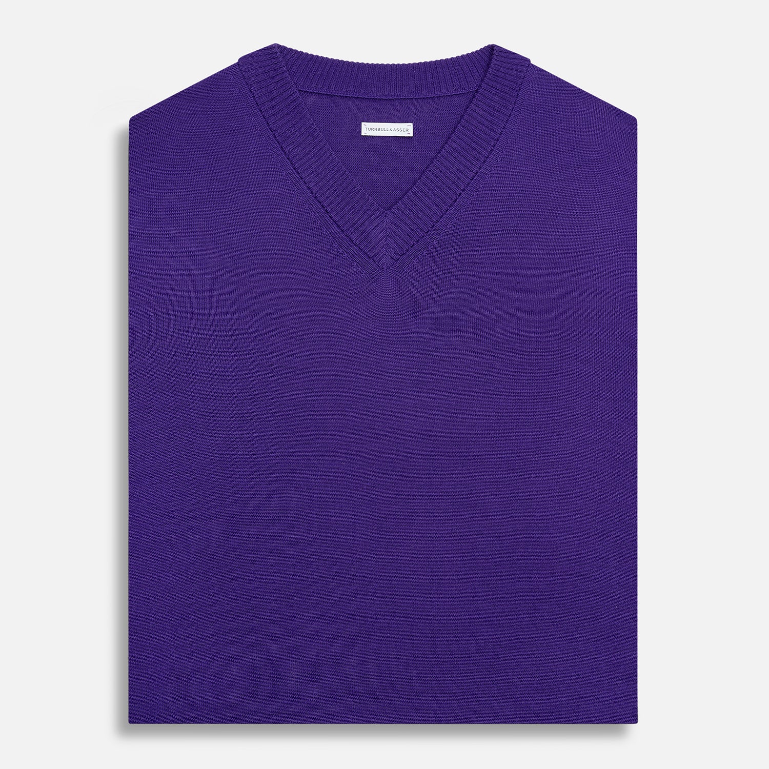 View 4 of product Purple Fine Merino V-Neck Vest