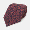 View 1 of product Orange Paisley Printed Silk Tie