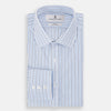 View 5 of product Blue and Navy Double Stripe Mayfair Shirt
