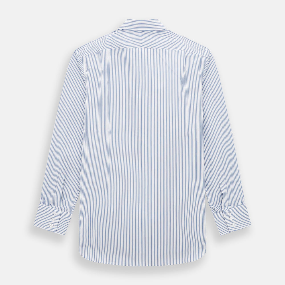 Navy Double Pinstripe Mayfair Shirt