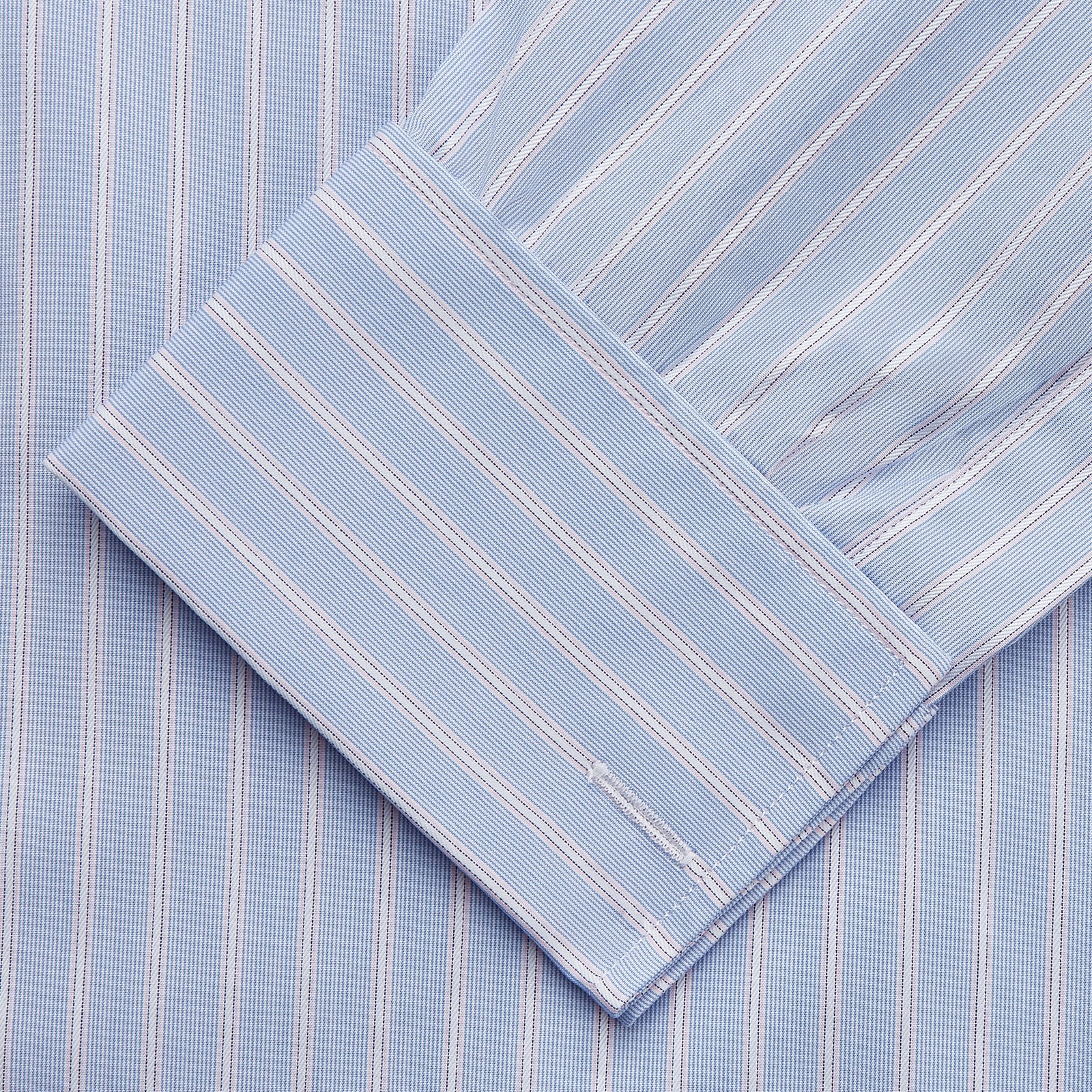 View 3 of product Blue Multi Stripe Cotton Regular Fit Whitby Shirt
