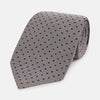 View 1 of product Navy and Lilac Micro Dot Silk Tie
