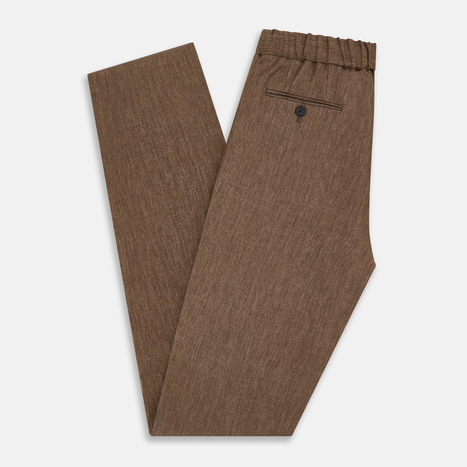 View 6 of product Pine Cone Linen Herringbone Miles Trousers