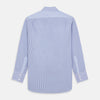 View 5 of product Blue and White Stripe Cotton RE-PURPOSE Mayfair Shirt