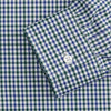 View 3 of product Green and Blue Cotton Multi Check Weekend Fit Finch Shirt