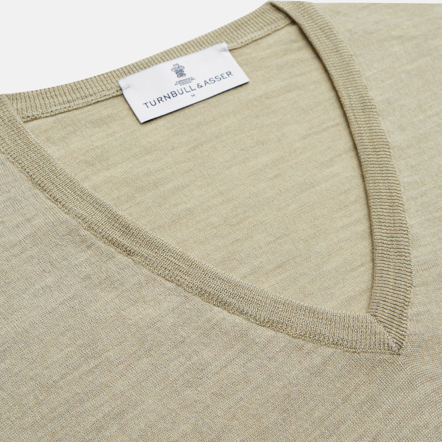 Light Green Kennedy Merino V-Neck Jumper