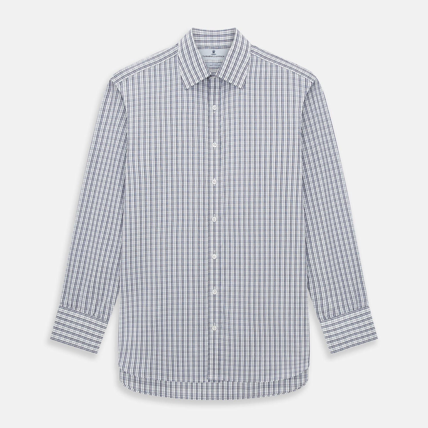 Navy Multi Check Mayfair Shirt