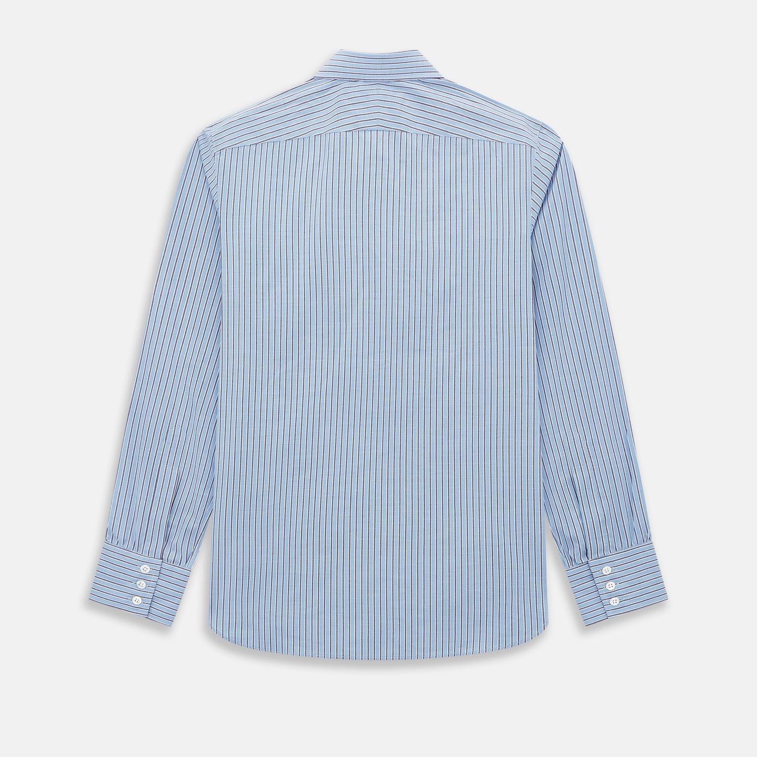 View 3 of product Steel Blue Ticking Stripe Westminster Shirt