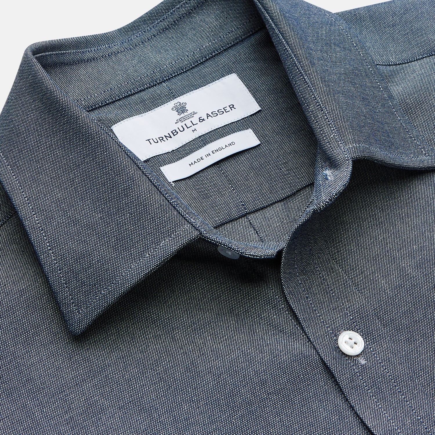 View 2 of product Blue Weekend Fit Oxford Finch Shirt With Derby Collar And Chest Pocket