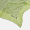 Melon Green Stripe Silk Pocket Square