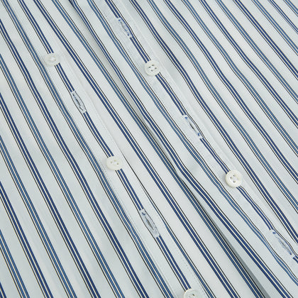 SAPPHIRE BLUE MULTI TRACK STRIPE WINDSOR SHIRT Image 6