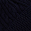 View 2 of product Midnight Blue Cable Knit Cashmere Beanie
