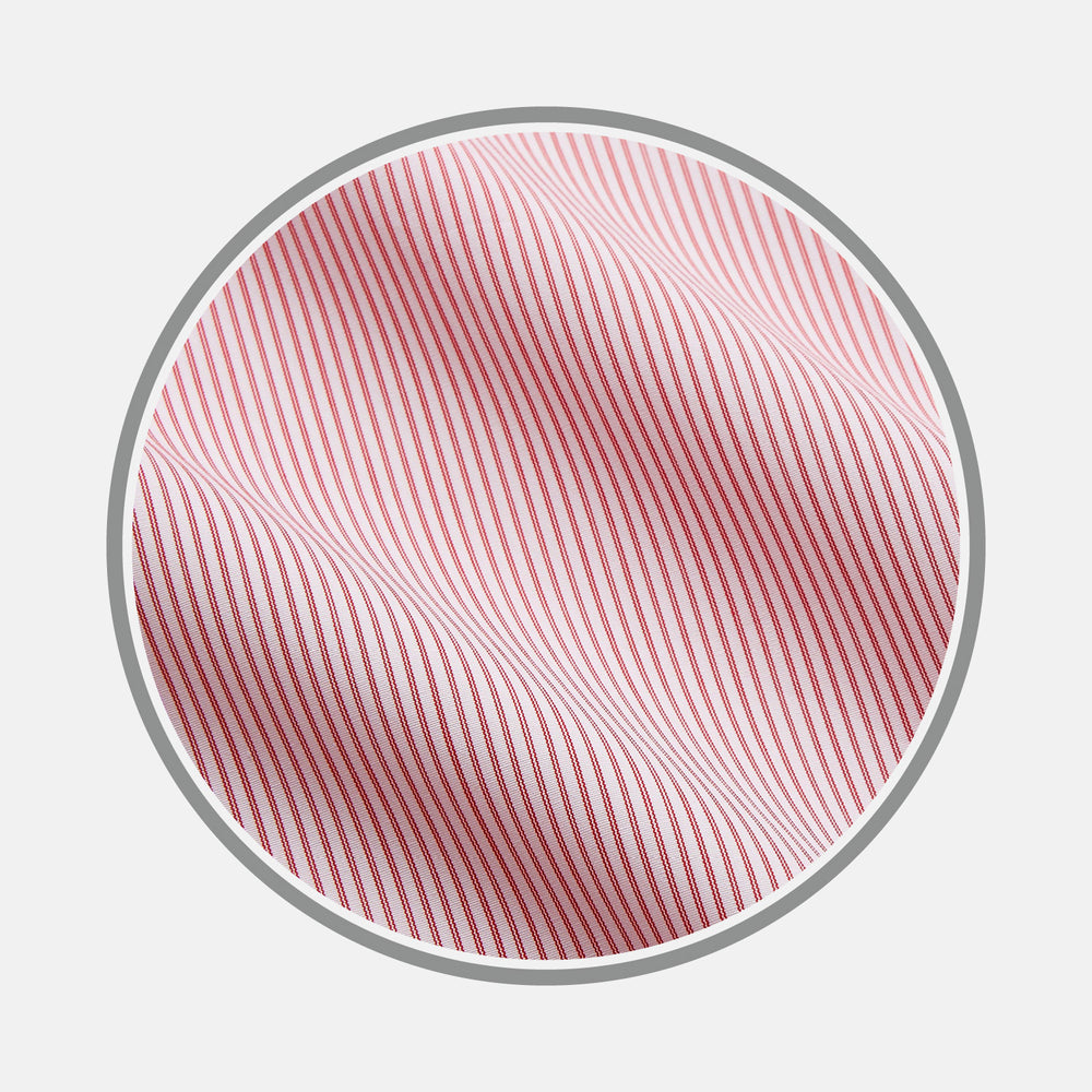 Pink and White Stripe Cotton Fabric