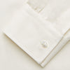View 4 of product Cream Weekend Fit Hayne Shirt With Dorset Collar And 1-Button Cuffs