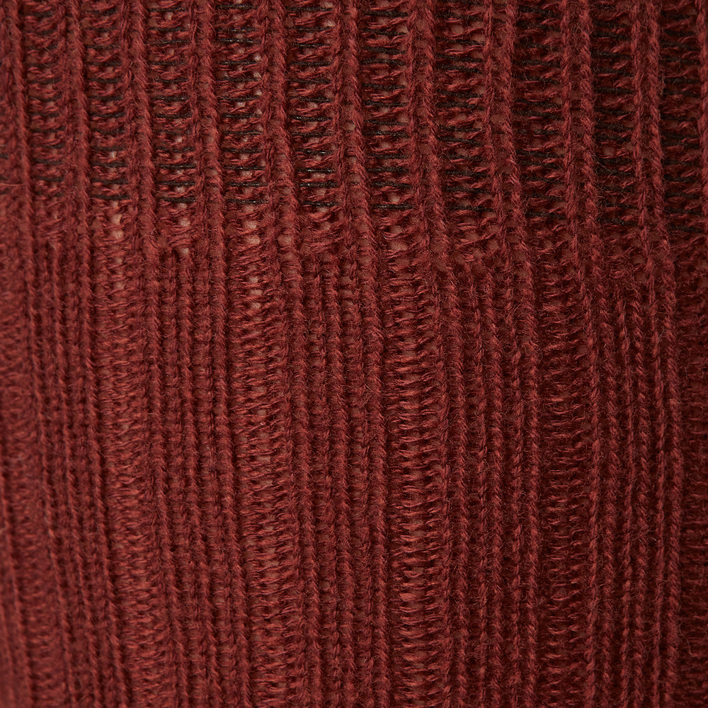 CASHMERE/COTTON BLEND  RUST 3/4 SOCKS