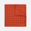 View 1 of product Orange Spot Silk Pocket Square