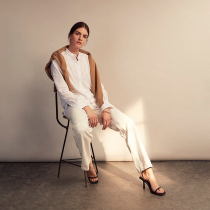 White Cotton Lauren Shirt Image 12