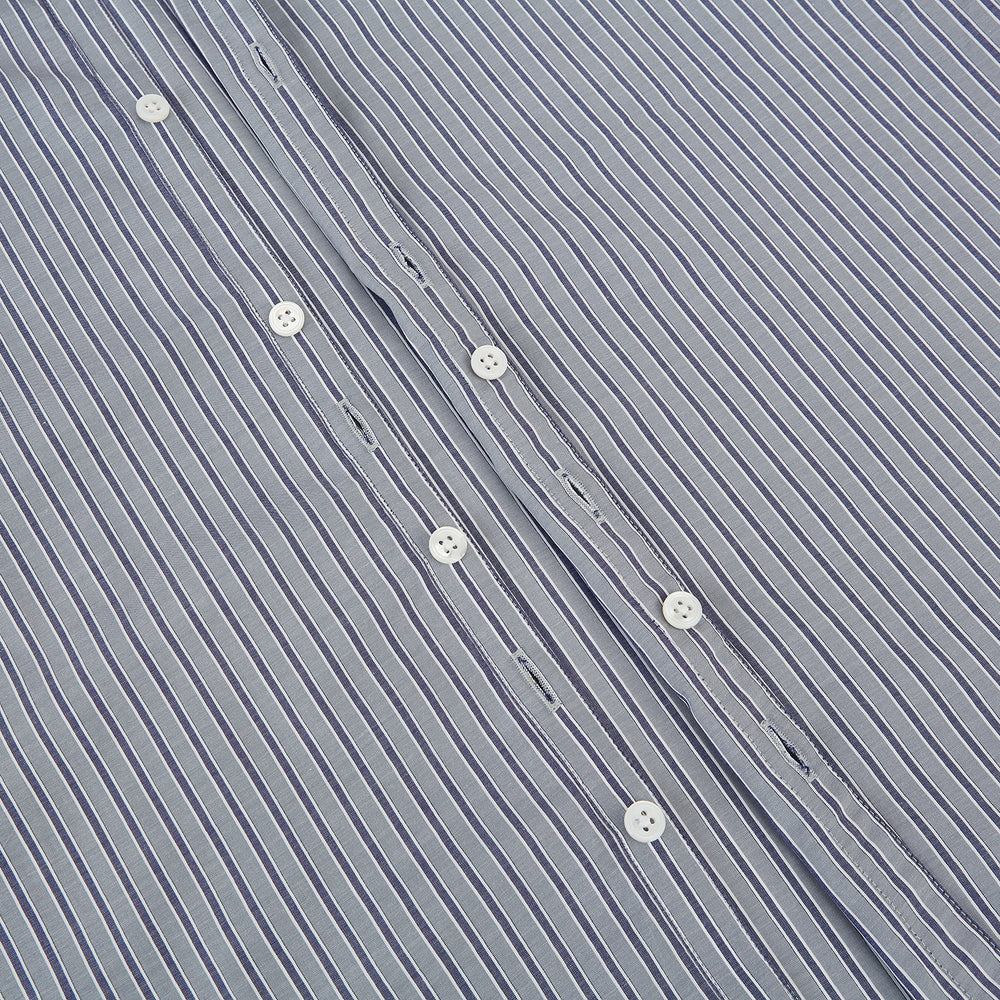 Grey Ticking Stripe Westminster Shirt